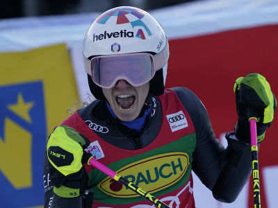 Marta Bassinová v cieli druhého kola v rakúskom Semmeringu