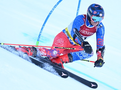 Na snímke slovenský lyžiar Martin Hyška počas 1. kola obrovského slalomu mužov na MS v alpskom lyžovaní vo francúzskom stredisku Courchevel-Méribel