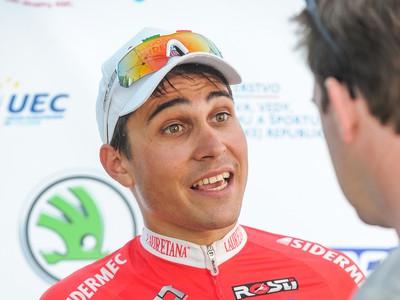 Víťaz etapy Matteo Malucelli z tímu Androni-Sidermec-Bottecchia