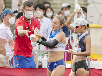 Na snímke slovenská reprezentantka v chôdzi na 20 km Mária Katerinka Czáková počas pretekov na XXXII. letných olympijských hrách 2020 v japonskom Sappore