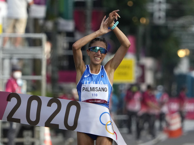 Talianska reprezentantka Antonella Palmisanová triumfovala v chôdzi žien na 20 km na OH v Tokiu