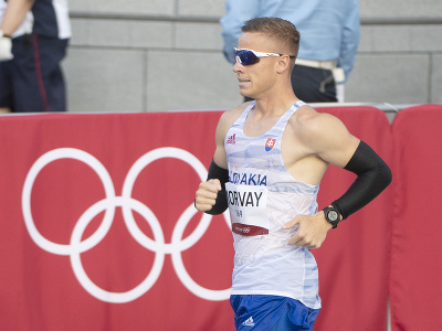 Na snímke slovenský reprezentant v chôdzi na 50 km Michal Morvay počas pretekov na XXXII. letných olympijských hrách 2020 v japonskom Sappore