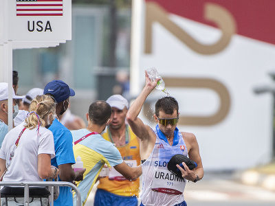 Na snímke slovenský reprezentant v chôdzi na 20 km Miroslav Úradník počas pretekov na XXXII. letných olympijských hrách 2020 v Tokiu
