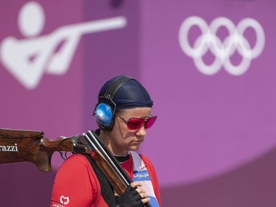 Na snímke slovenská reprezentantka v športovej streľbe Zuzana Rehák-Štefečeková počas prvého dňa kvalifikácie trapu žien