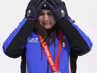 Talianska lyžiarka Nadia Delagová získala bronzovú medailu v zjazde žien na ZOH 2022