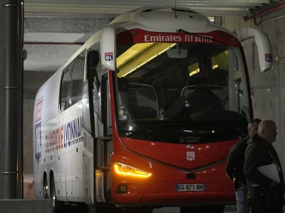 Klubový autobus futbalistov Lyonu