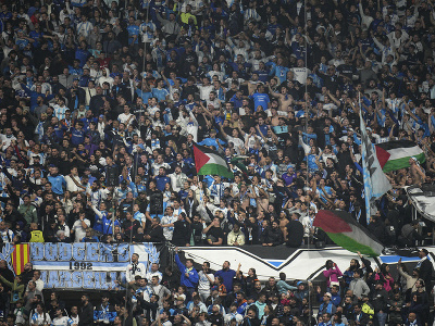 Fanúšikovia domáceho Olympique Marseille