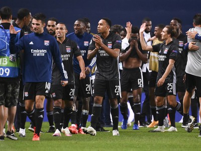Hráči Lyonu sa radujú z triumfu