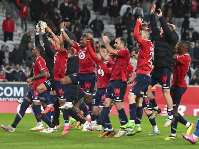 Víťazná oslava hráčov Lille