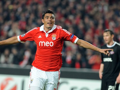 Óscar Cardozo a jeho gólová radosť