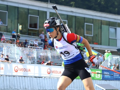 Na snímke slovenská biatlonistka Ema Kapustová