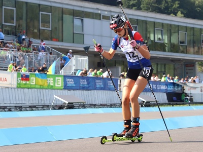 Na snímke slovenská biatlonistka Michaela Straková