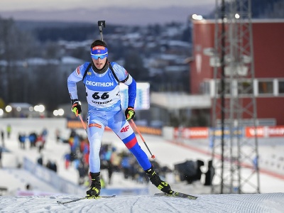 Slovenský biatlonista Matej Baloga v šprinte mužov na 10km 1. kola Svetového pohára v biatlone vo švédskom Östersunde