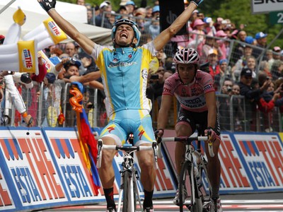 Šťastný víťaz Paolo Tiralongo