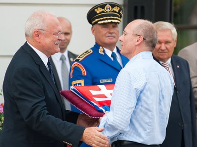 Ivan Gašparovič a Samuel Roško