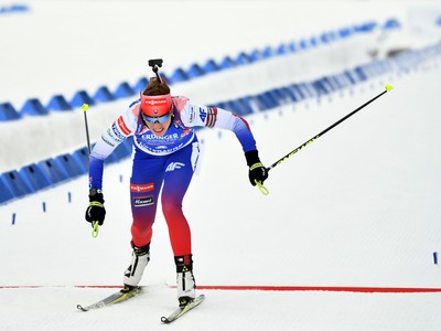 Na snímke slovenská biatlonistka