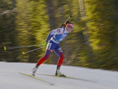 Na sn�mke slovensk� biatlonistka Paul�na Fialkov�