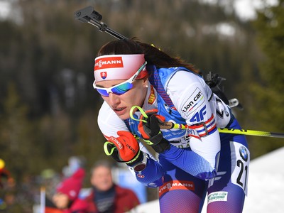 Na snímke slovenská biatlonistka Paulína Fialková