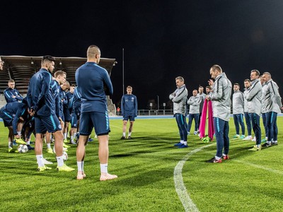 Tréning slovenskej reprezentácie pred zápasmi Ligy národov
