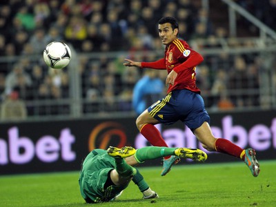 Pedro Rodriguez dáva gól do siete Bieloruska