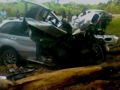 Vrak Petrovho auta BMW X5
