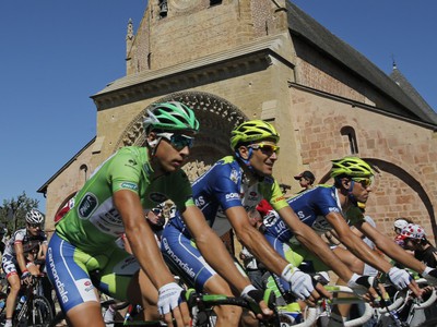 Peter Sagan s kolegami Bassom a Nibalim