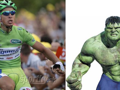 Peter Sagan a filmový hrdina Hulk