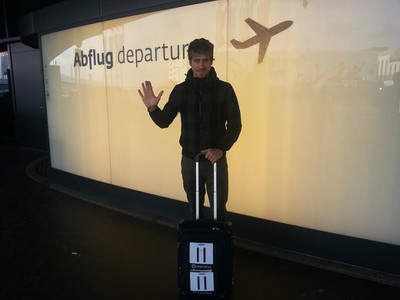 Peter Sagan na letisku