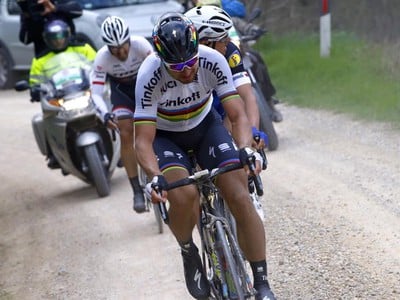Peter Sagan na pretekoch v Taliansku