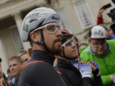 Na snímke slovenský reprezentant v cyklistike Peter Sagan pred štartom pretekov Elite na Majstrovstvách sveta