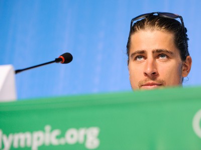 Peter Sagan počas tlačovej besedy na letných OH 2016 v Riu de Janeiro