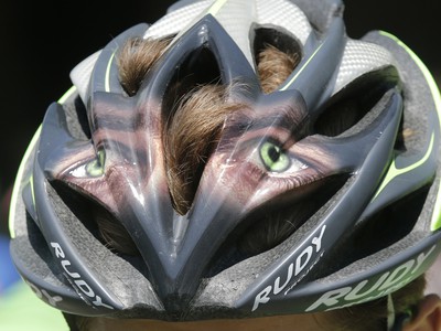 Peter Sagan so zaujímavou prilbou počas 11. etapy Tour