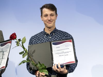 Na snímke veslár Peter Strečanský počas slávnostného odovzdávania ocenení Športovec NŠC 2023