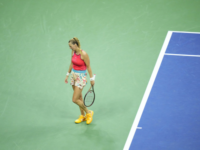 Sklamaná Petra Kvitová počas US Open 2023