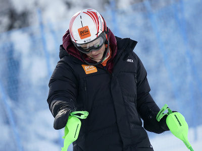 Petra Vlhová pred 1. kolom slalomu v Levi