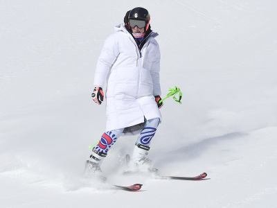 Na snímke slovenská lyžiarka Petra Vlhová počas tréningu pred začiatkom XXIV. zimných olympijských hier 2022 v Pekingu 3. februára 2022 v stredisku Jen-čching
