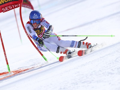 Petra Vlhová v prvom kole paralelného obrovského slalomu
