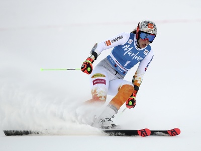 Slovenská lyžiarka Petra Vlhová v cieli obrovského slalomu v Kronplatzi