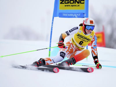 Petra Vlhová v prvom kole obrovského slalomu v kanadskom Tremblante