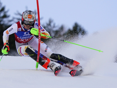 Petra Vlhová v prvom kole slalomu žien Setového pohára v alpskom lyžovaní v rakúskom Lienzi