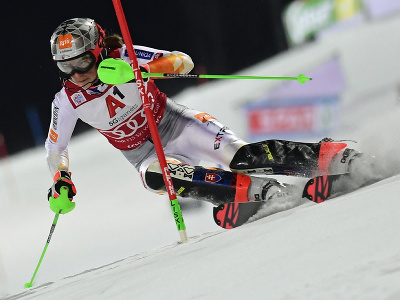 Na snímke slovenská lyžiarka Petra Vlhová v prvom kole slalomu žien Svetového pohára v alpskom lyžovaní v rakúskom Schladmingu