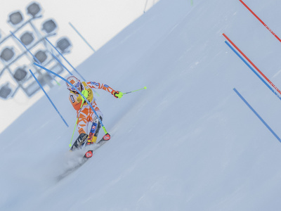 Na snímke slovenská lyžiarka Petra Vlhová v 1. kole slalomu Svetového pohára žien v alpskom lyžovaní v talianskom Sestriere 