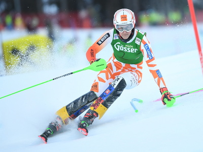 Slovenská lyžiarka Petra Vlhová v 1. kole nočného slalomu žien v Semmeringu