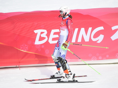 Slovenská lyžiarka Petra Vlhová v cieli po 2.kole slalomu žien v alpskom lyžovaní na ZOH 2022 v Pekingu