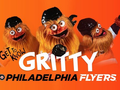 Philadelphia má nového maskota - fúzača Grittyho