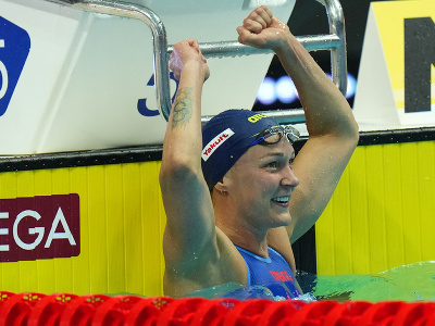 Švédska plavkyňa Sarah Sjöströmová vyhrala na 50 metrov voľný spôsob