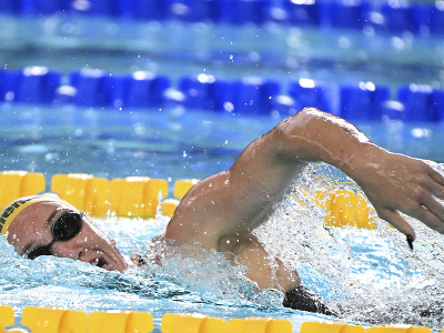 Austrálska plavkyňa Lani Pallisterová vo finále na 800 m voľným spôsobom na MS v krátkom bazéne v austrálskom Melbourne