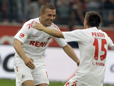 Lukas Podolski sa teší