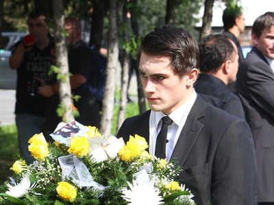 Syn Mira Hlinku Michal prišiel na pohreb so sestrou Vanessou