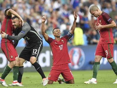 Obrovská radosť hráčov Portugalska
